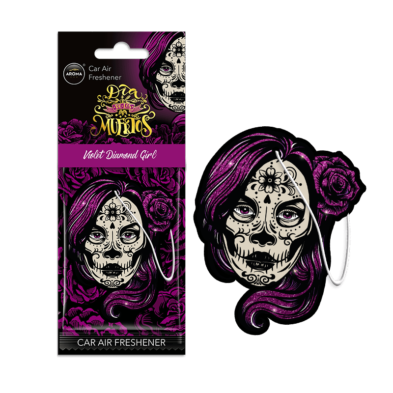 Aroma Car - Dia De Los Muertos - Diamond Girl Violet 24 stk